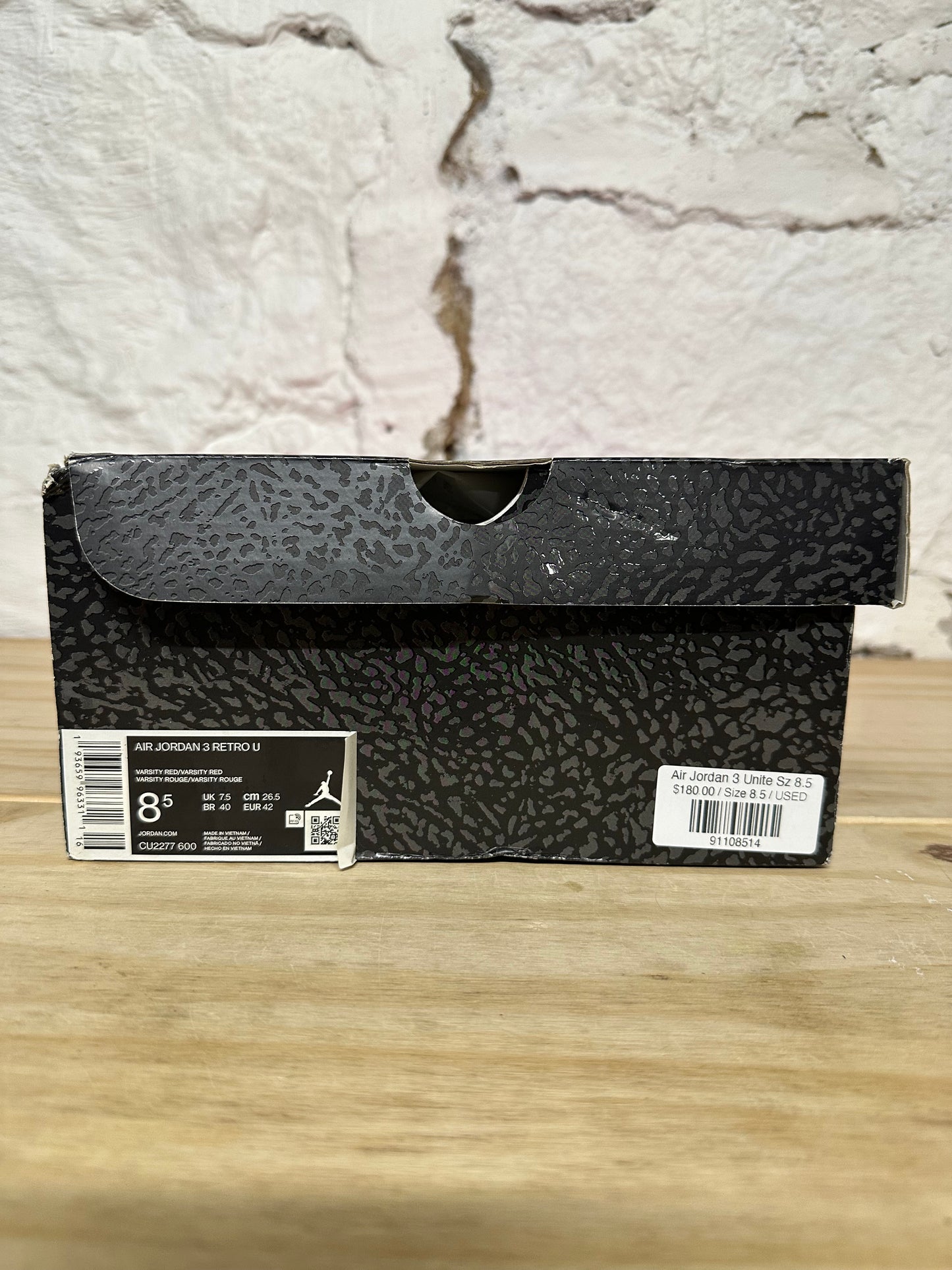 Air Jordan 3 Unite (Chicago Exclusive) Sz 8.5