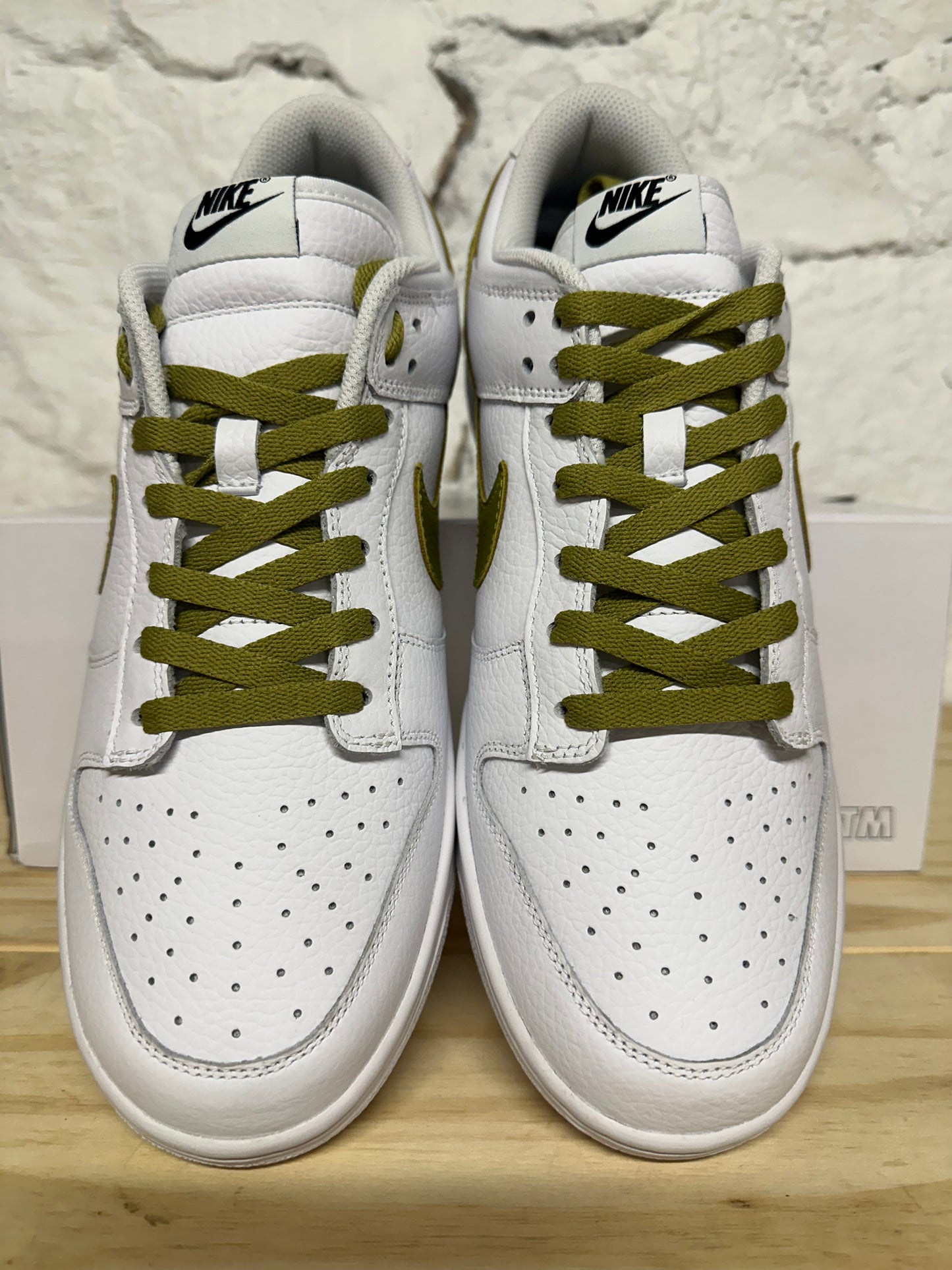 Nike Dunk Low By You White Green Sz 12 DS