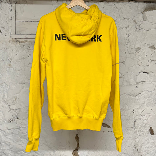 Helmut Lang Yellow NYC Hoodie Sz XS