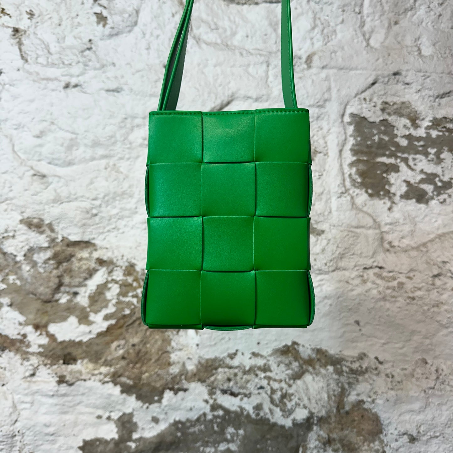 Bottega Veneta Green Mini Cassette Crossbody Bag