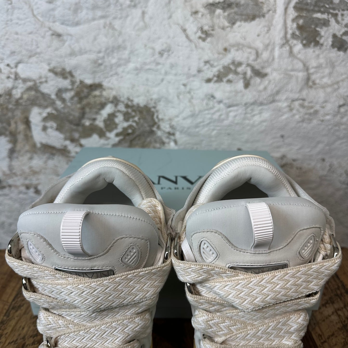 Lanvin Curb White Jade Sneaker