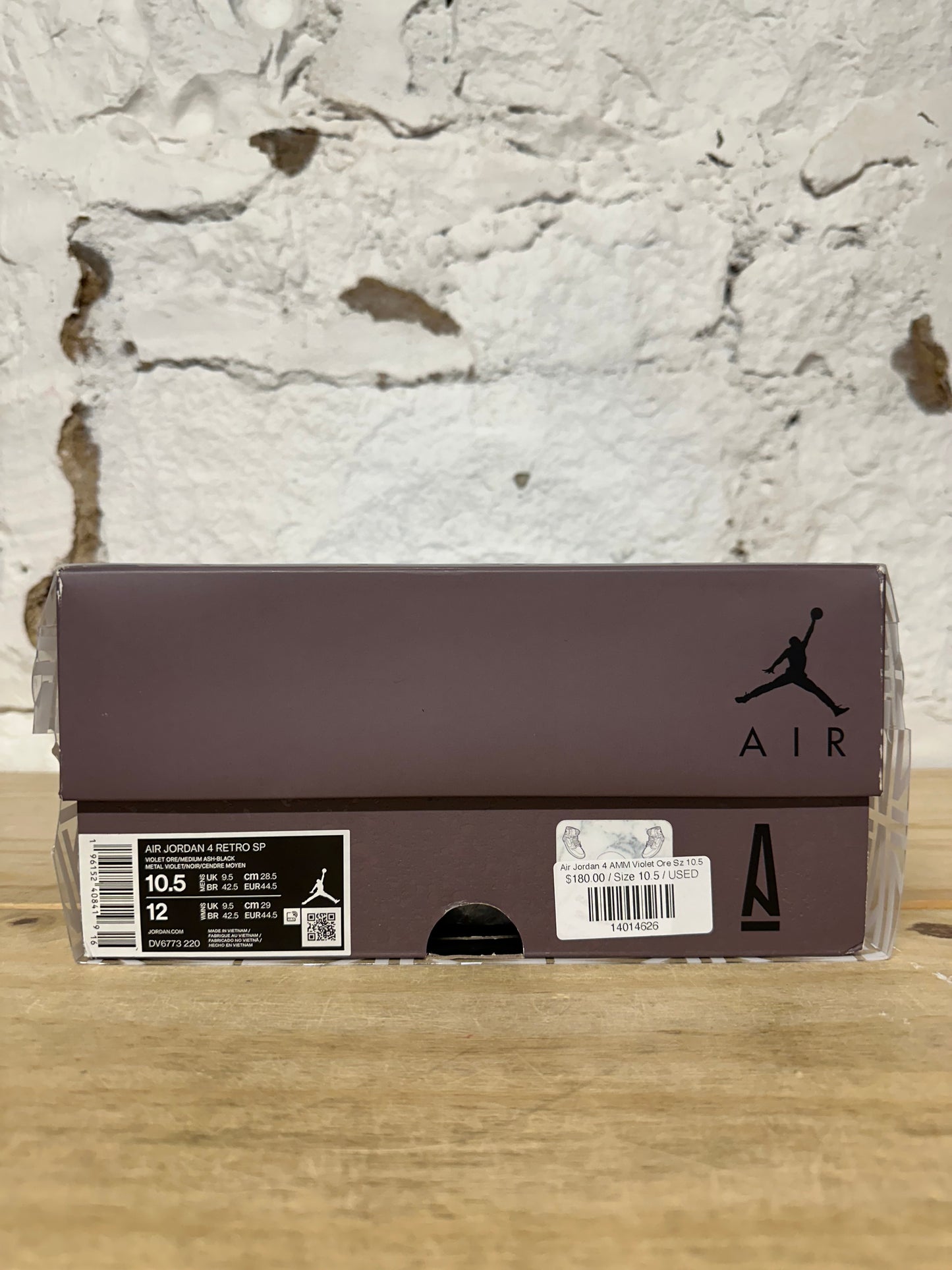 Air Jordan 4 A Ma Maniere Violet Ore Sz 10.5