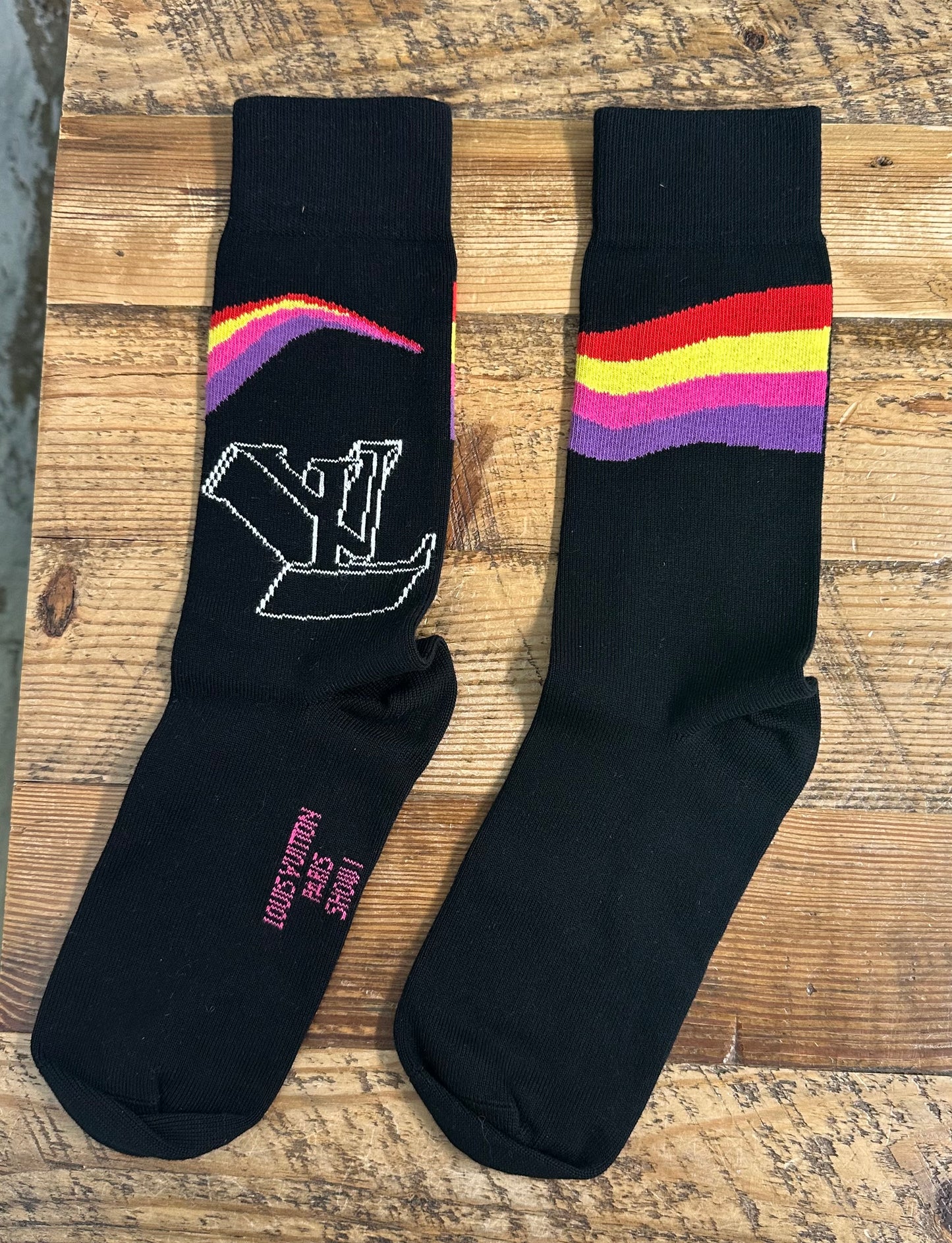 Louis Vuitton Archive Black Socks DS