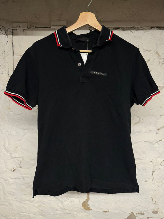 Prada Black Polo Sz M