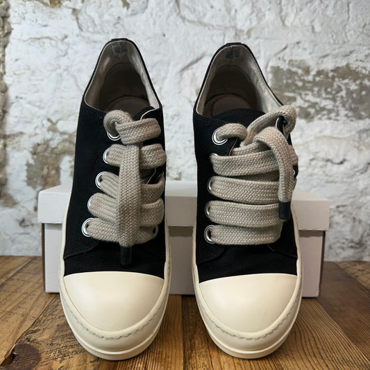 Rick Owens Jumbo Lace Black Milk Sneaker Sz 11 (44)