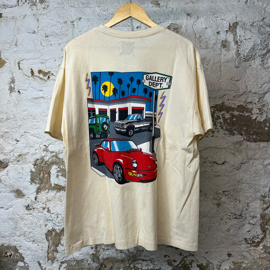 Gallery Dept Drivethrough T-shirt Cream Sz L