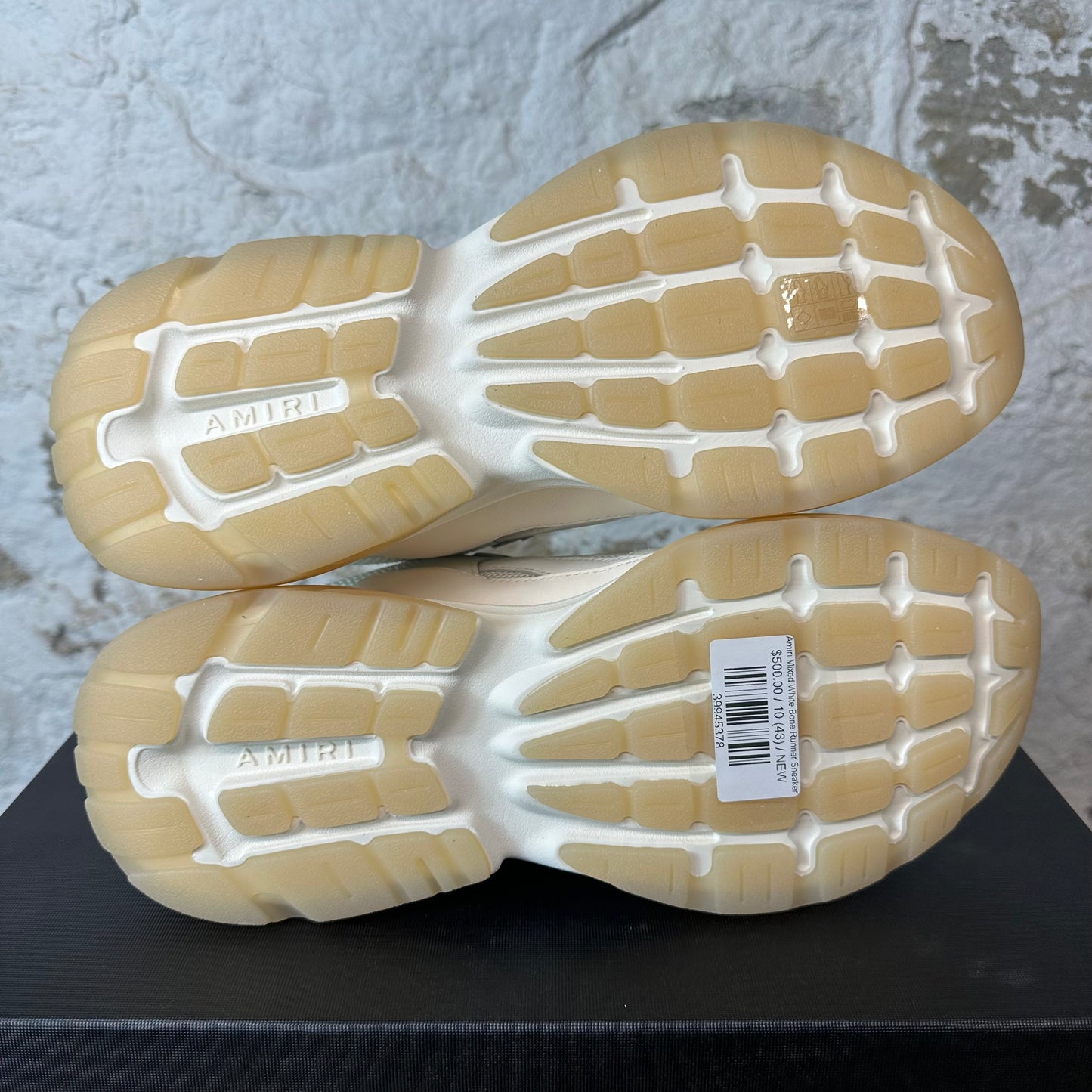 Amiri Mixed White Bone Runner Sneaker