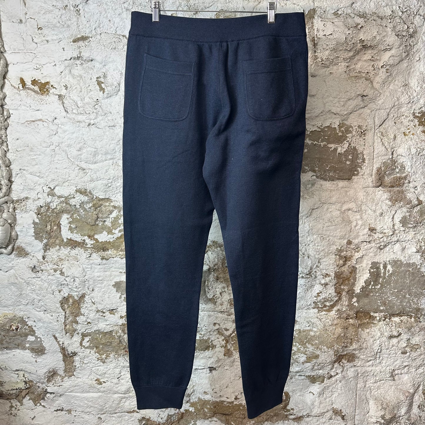 Dior Small Spellout Oblique Navy Jogger Pants Sz L