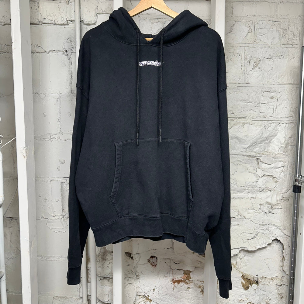Off-White Marker Black Hoodie Sz L