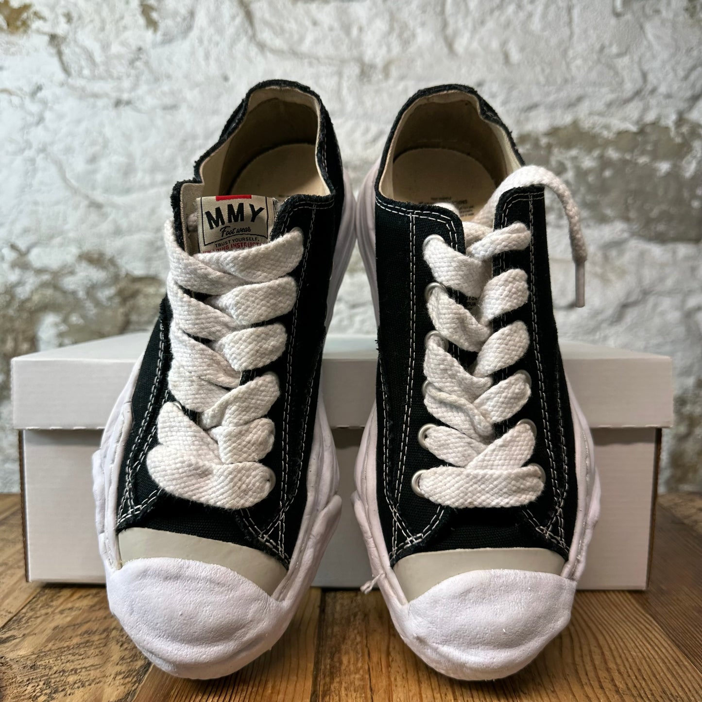 Maison Mihara Black Whiten Hank Sneaker Sz 6.5 (39)