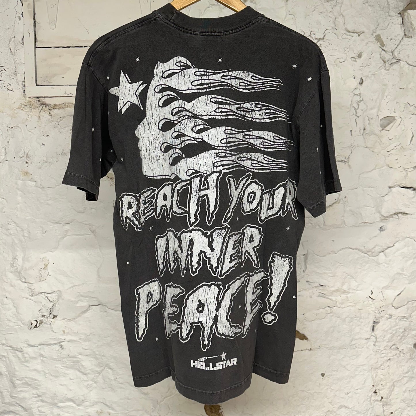 Hellstar Skeleton Grey T-Shirt Sz M