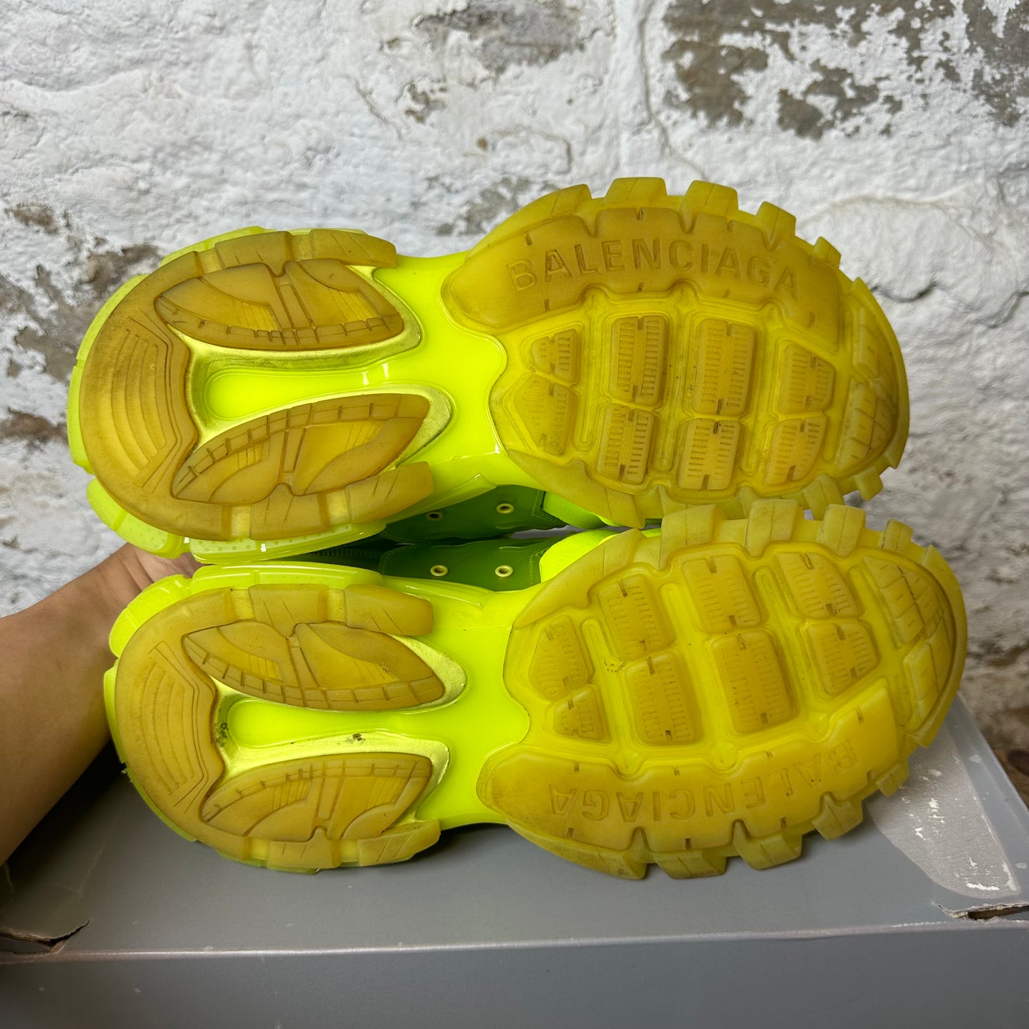 Balenciaga Track Runner Neon Yellow Sneaker Sz 11 (44)