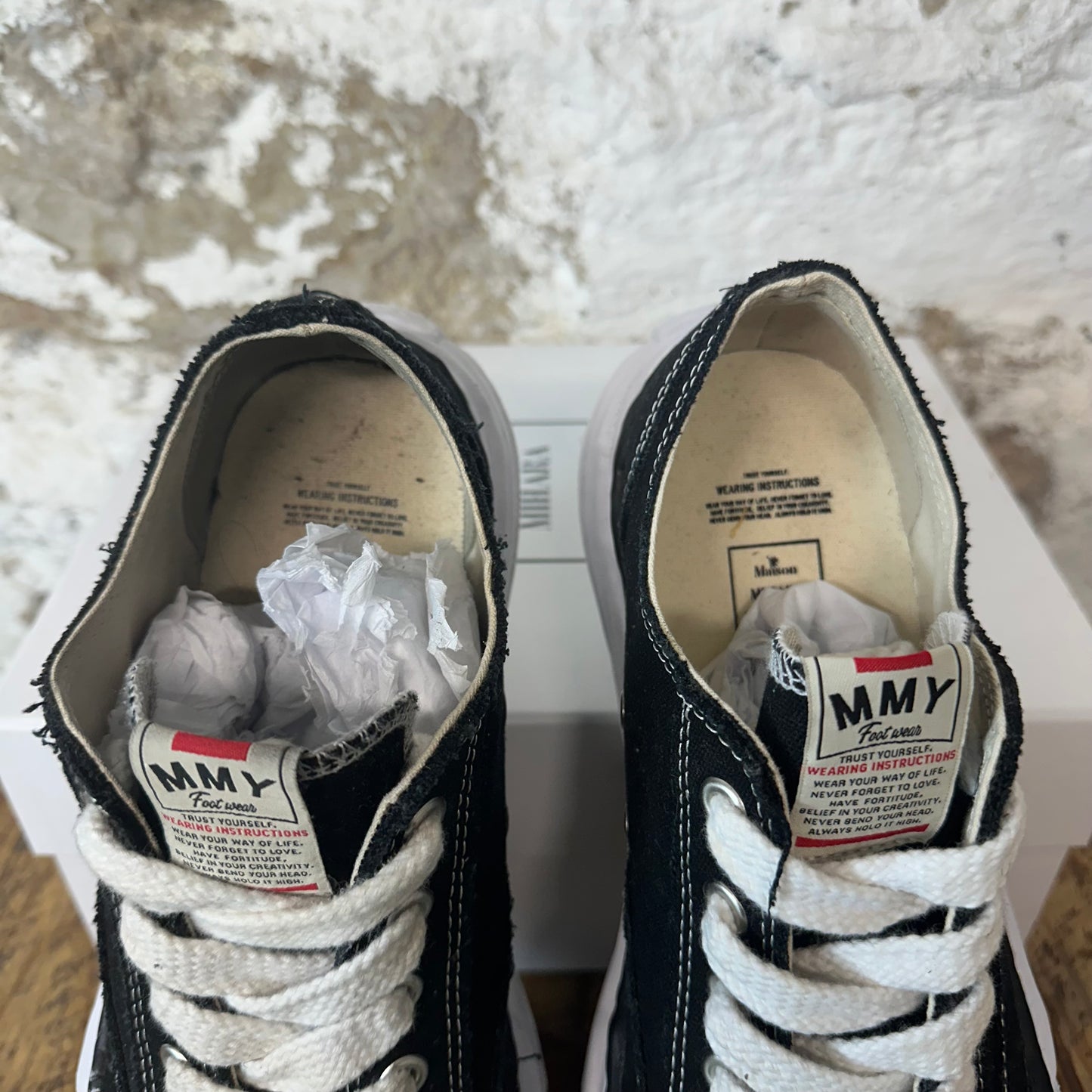 Maison Mihara Black White Peterson Sneaker Sz 12 (45)