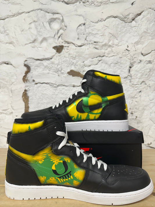 Air Jordan 1 High Yin Yang (Oregon Custom) Sz 14 DS