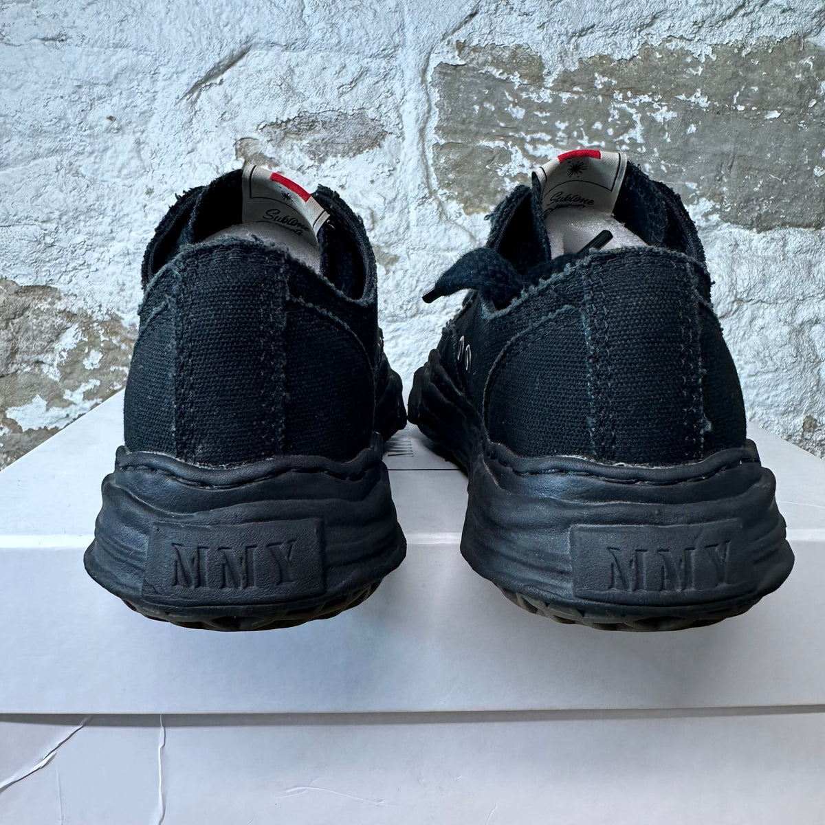 Maison Mihara Triple Black Hank Sneaker Sz 6 (38)