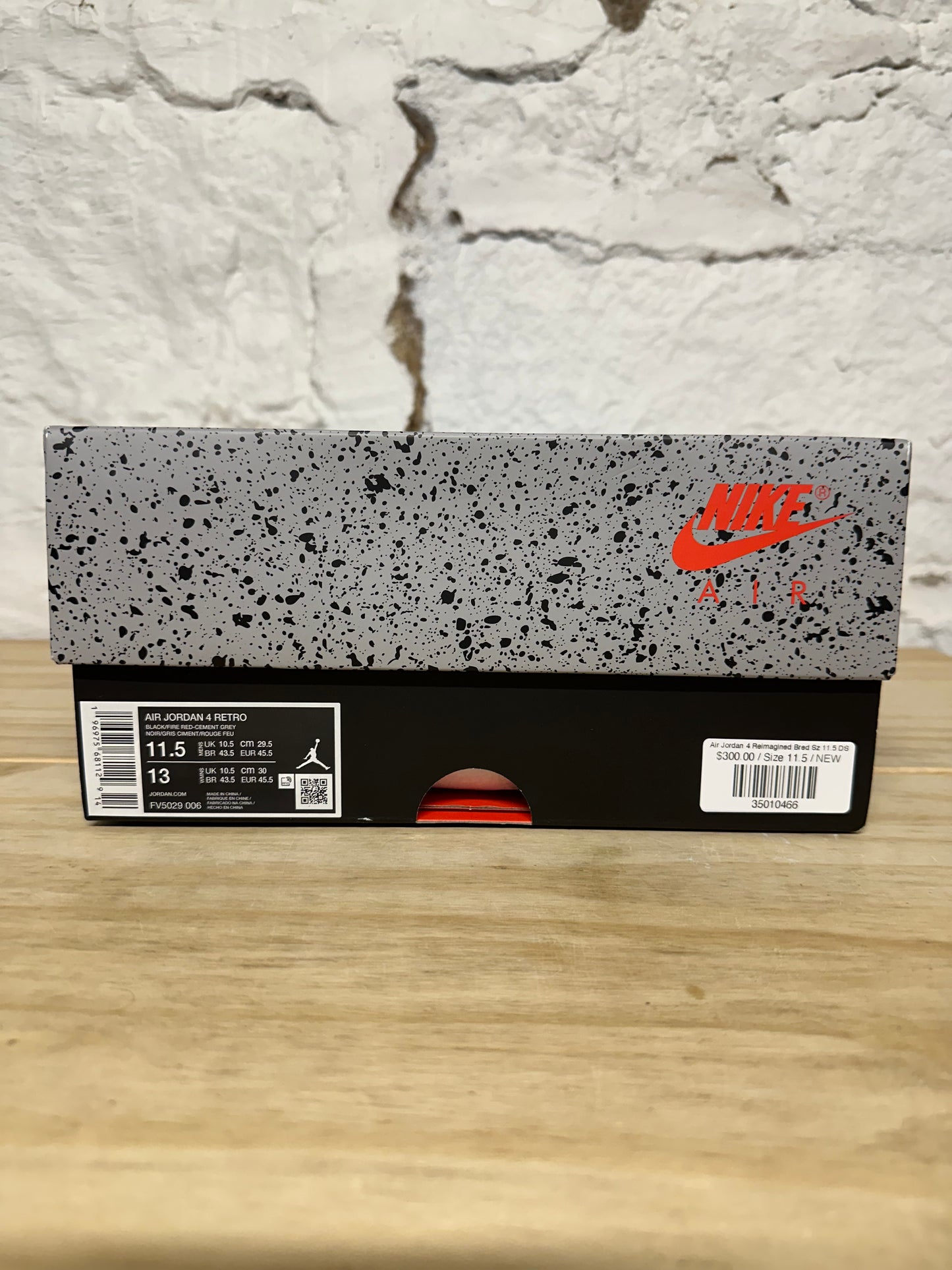 Air Jordan 4 Bred Reimagined Sz 11.5 DS