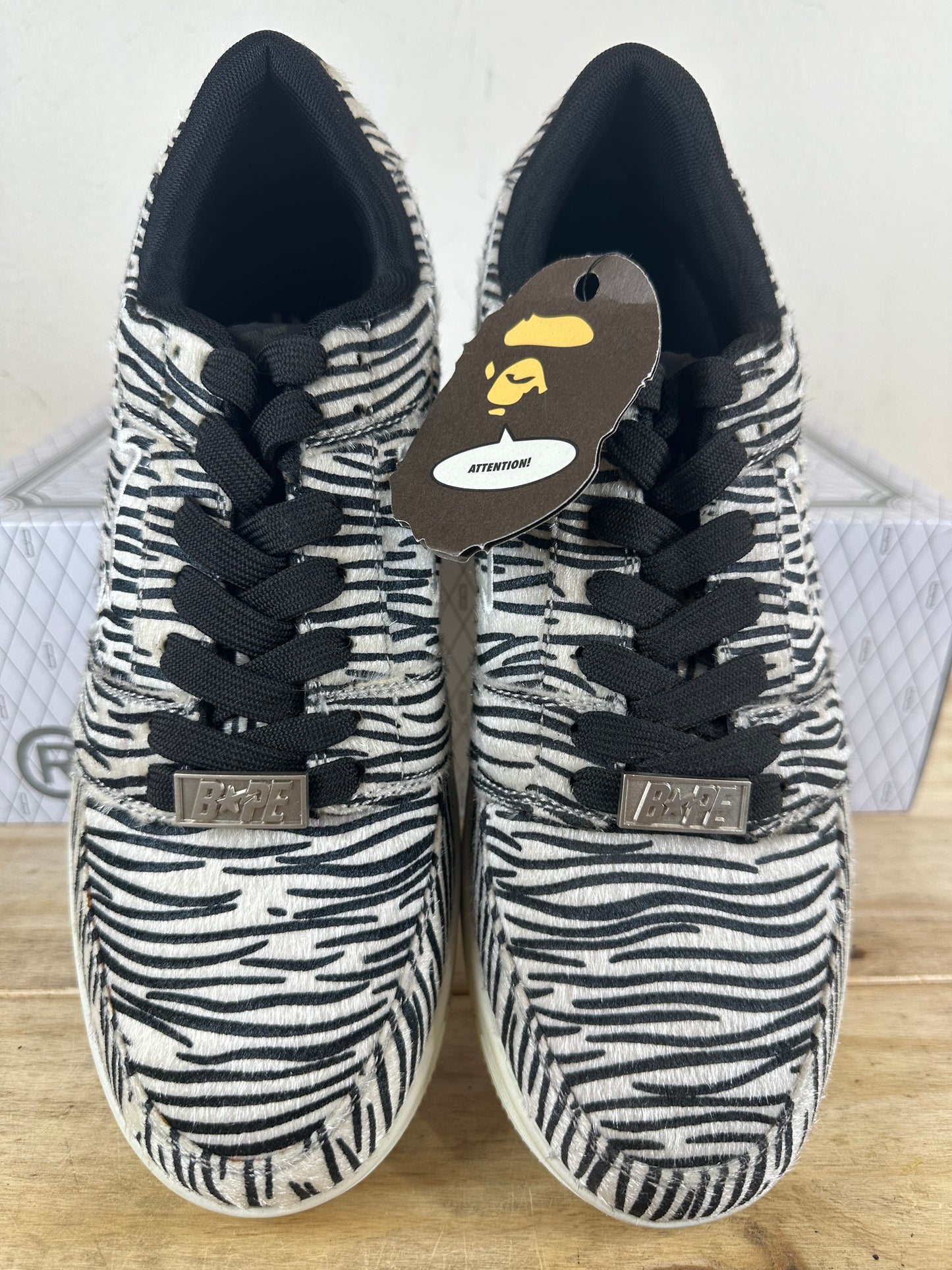 A Bathing Ape Bape Sta Low Zebra Sz 10 DS