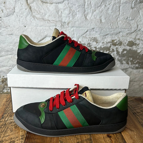 Gucci Screener Black Green Sneaker Sz 11 No Box