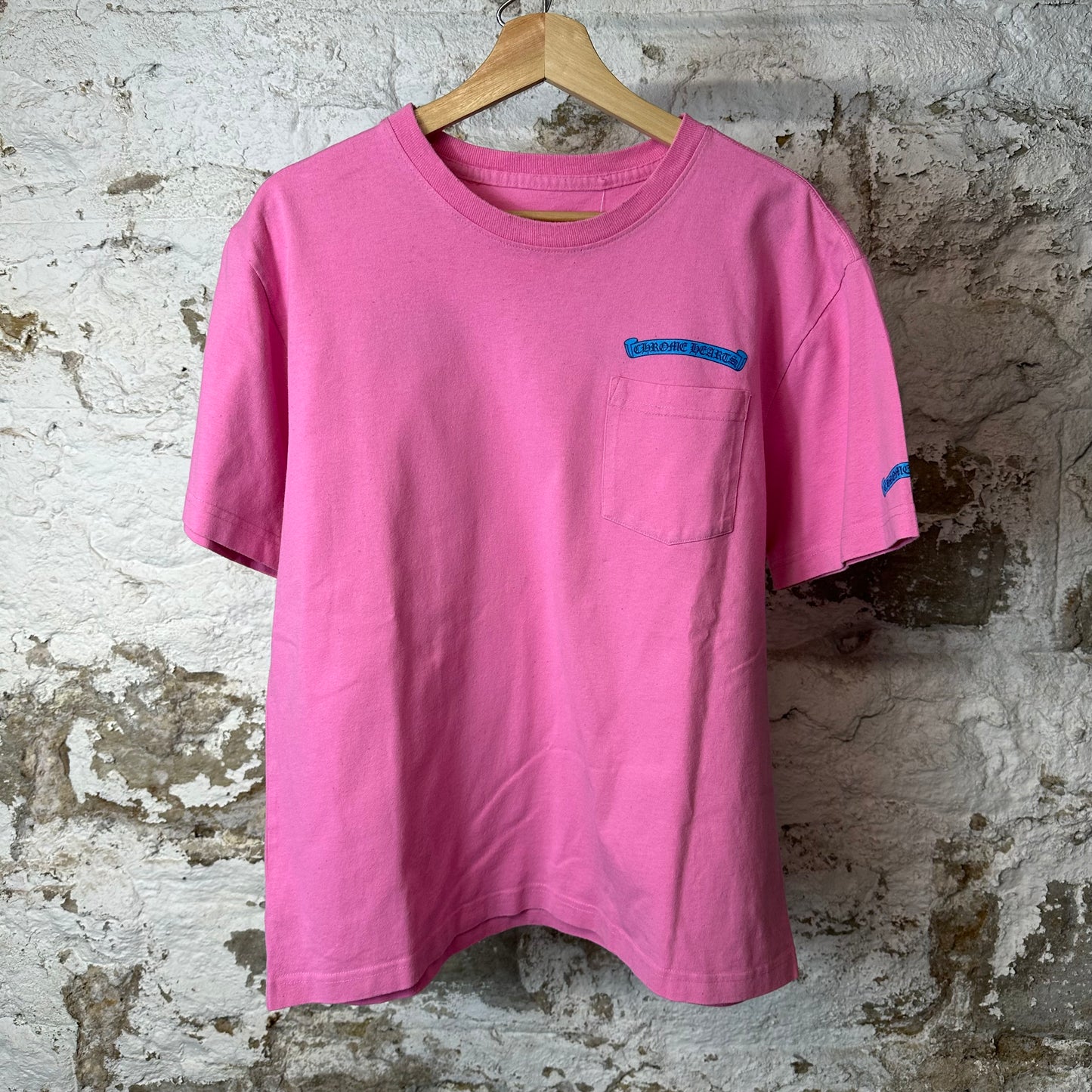 Chrome Hearts Matty Boy Blue Scroll T-shirt Pink Sz L