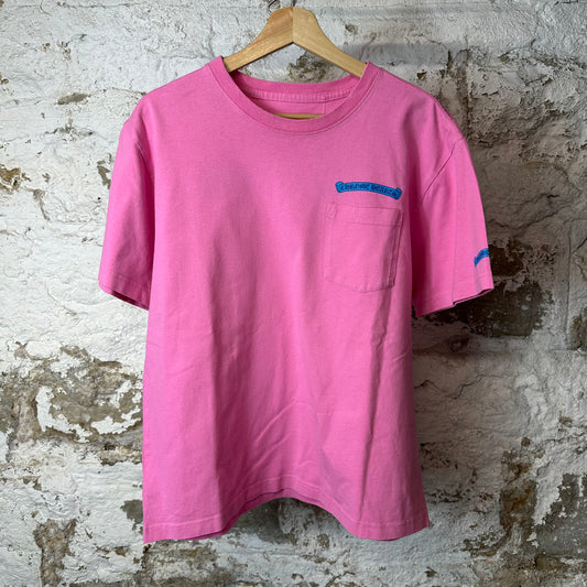 Chrome Hearts Matty Boy Blue Scroll T-shirt Pink Sz L