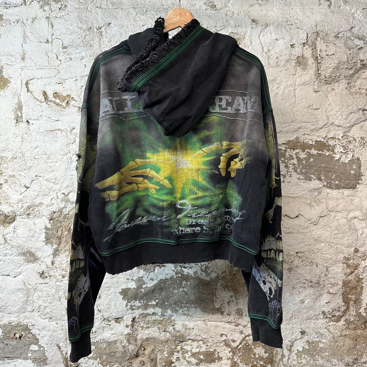 Vale GraveDigger Zip Up Black Hoodie