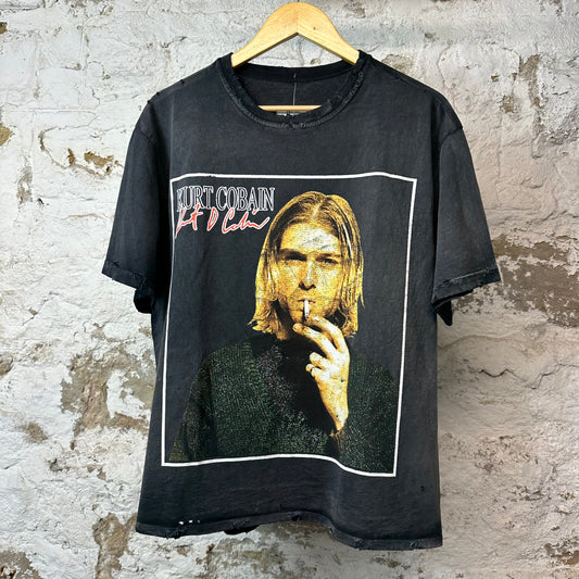 GV Galery Raspberry Kurt Cobain T-shirt Black Sz S