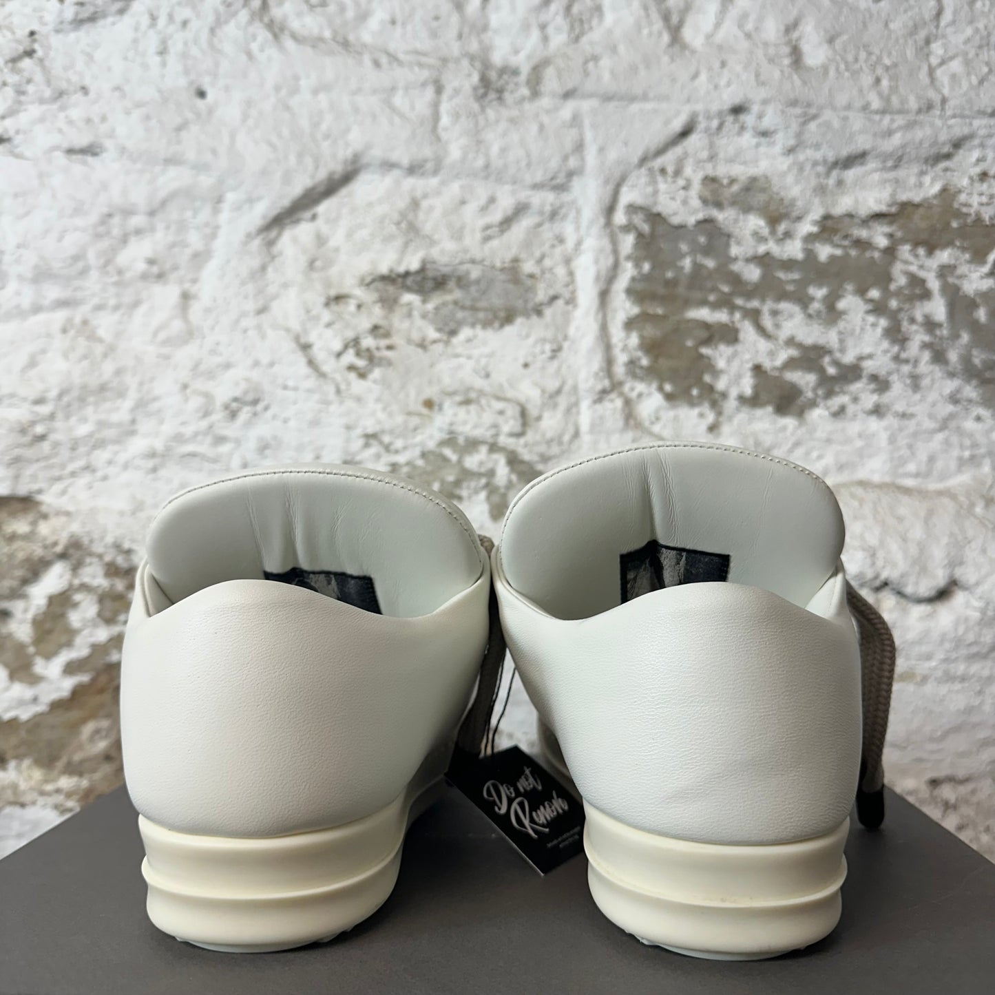 Rick Owens Jumbo Lace Puffer Low White Sneaker Sz 6 (38) DS