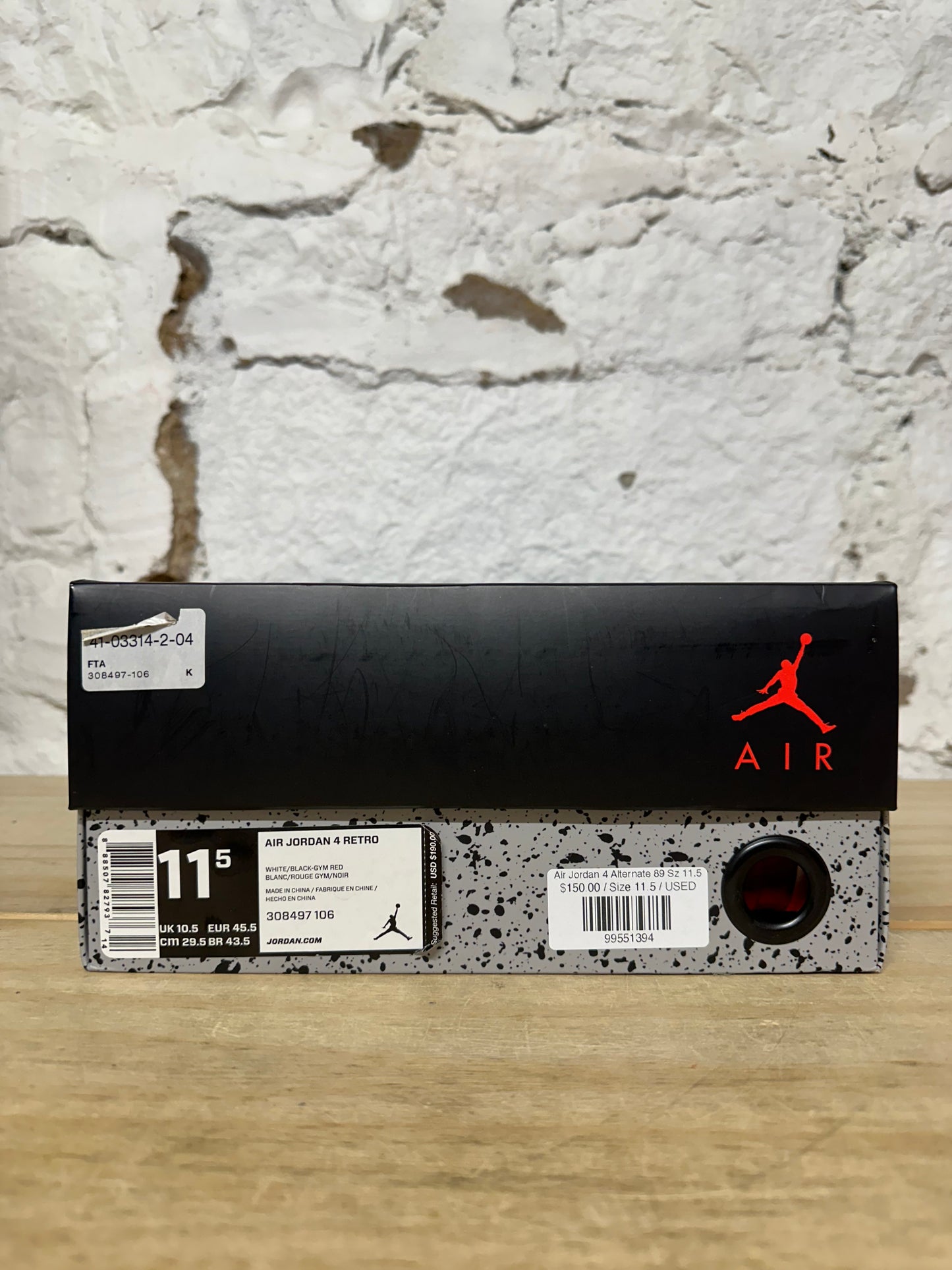 Air Jordan 4 Alternate 89 Sz 11.5