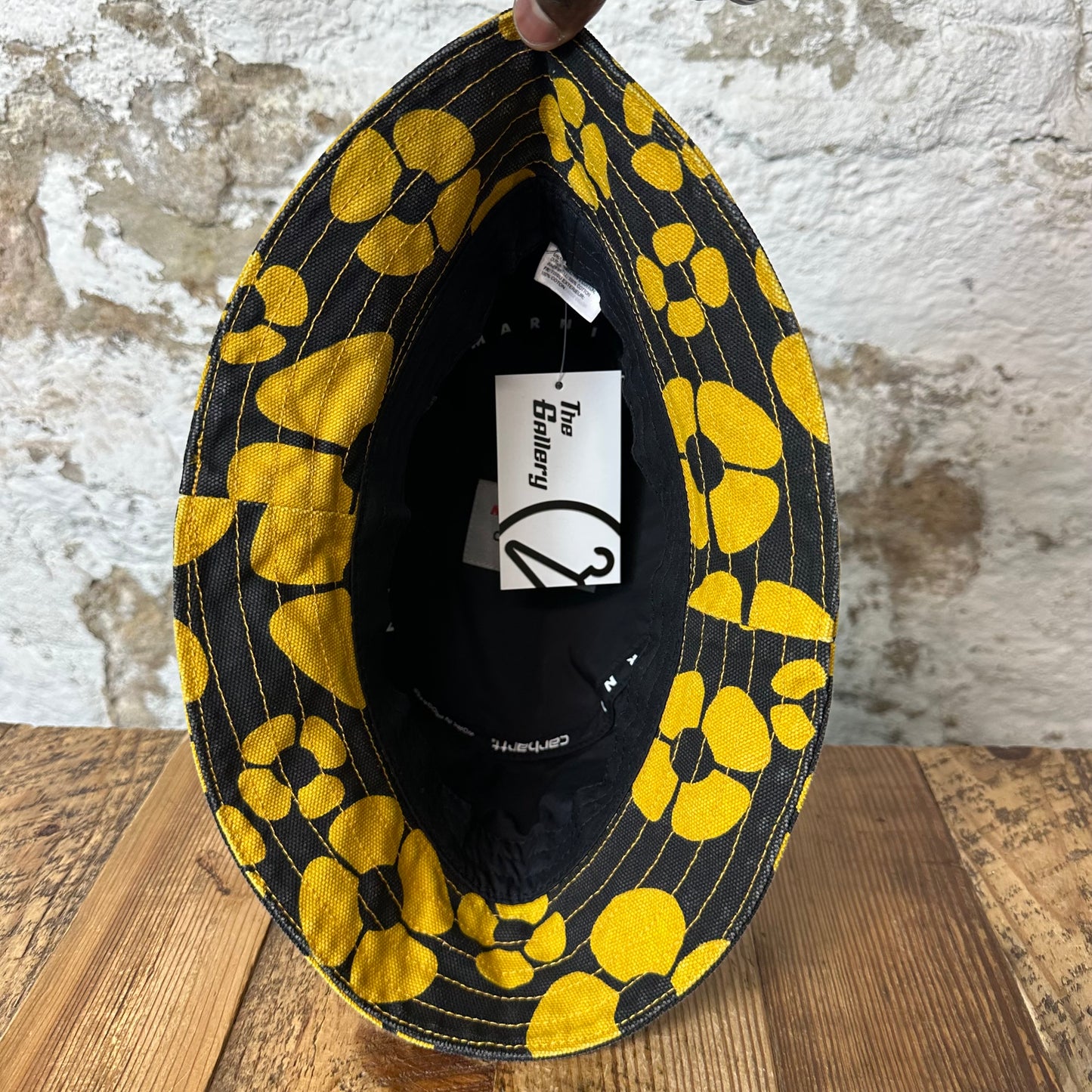 Marni Carhartt Black Yellow Bucket Hat