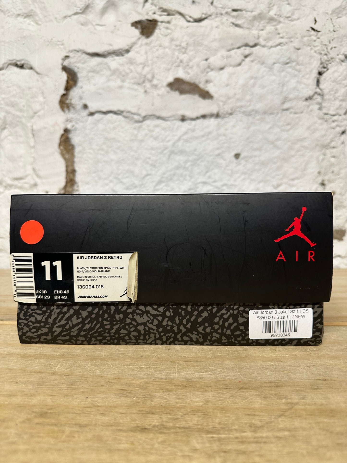 Air Jordan 3 Joker Sz 11 DS