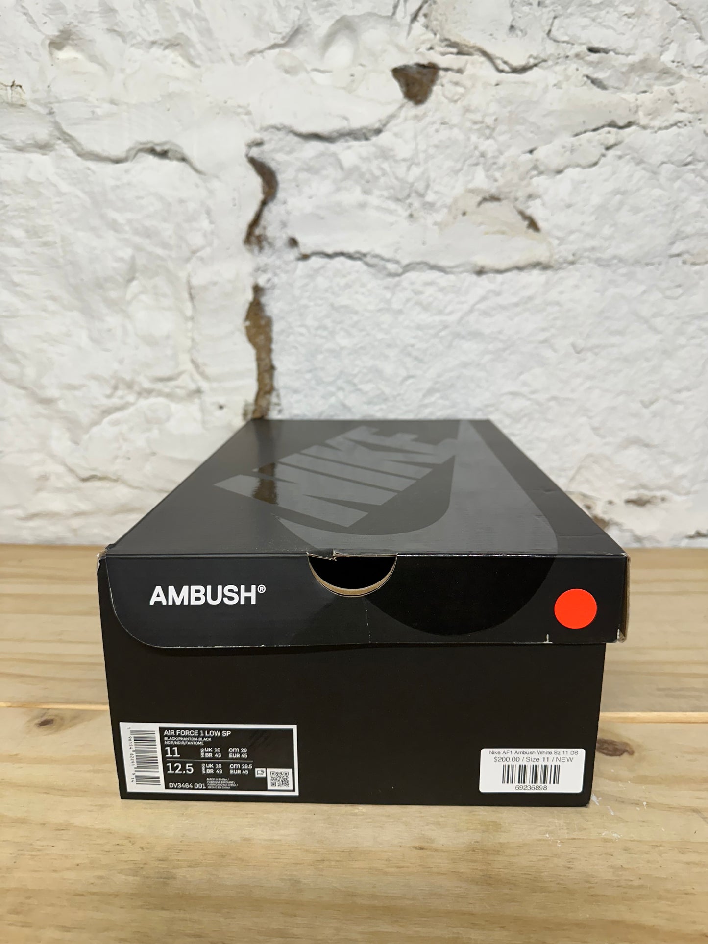 Nike Air Force 1 Low Ambush White Sz 11 DS