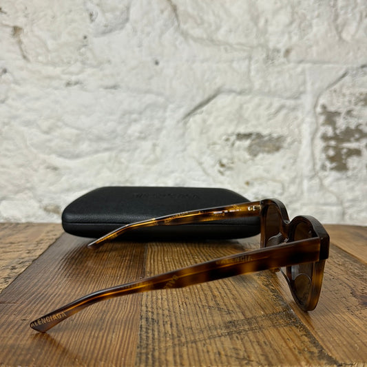Balenciaga Spellout Brown Sunglasses