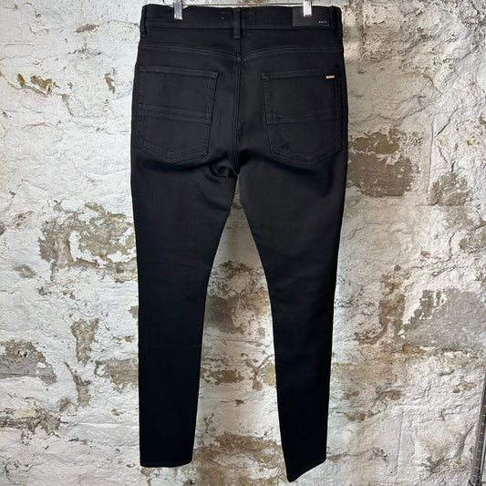 Amiri MX1 Green Paisley Black Denim Jeans Sz 34