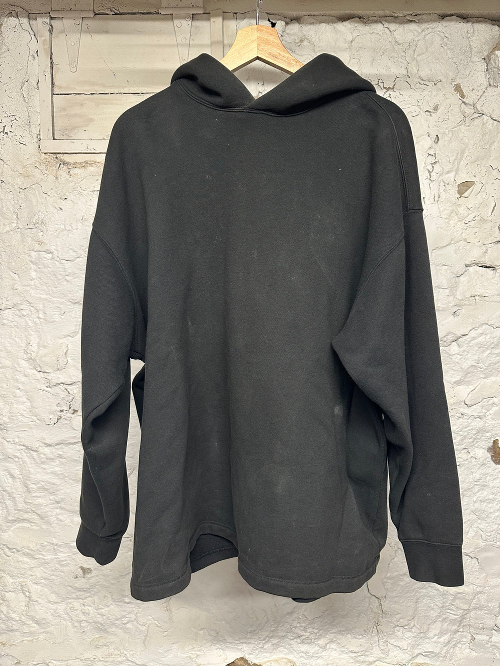 Fear of God Essentials Black Relaxed Hoodie Sz M
