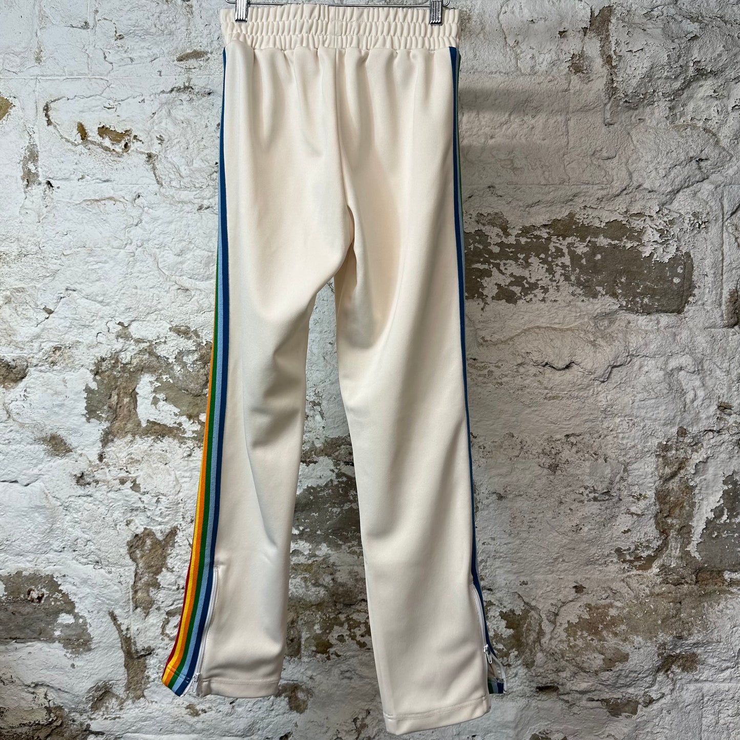 Palm Angels Rainbow Cream Track Pants Sz XS