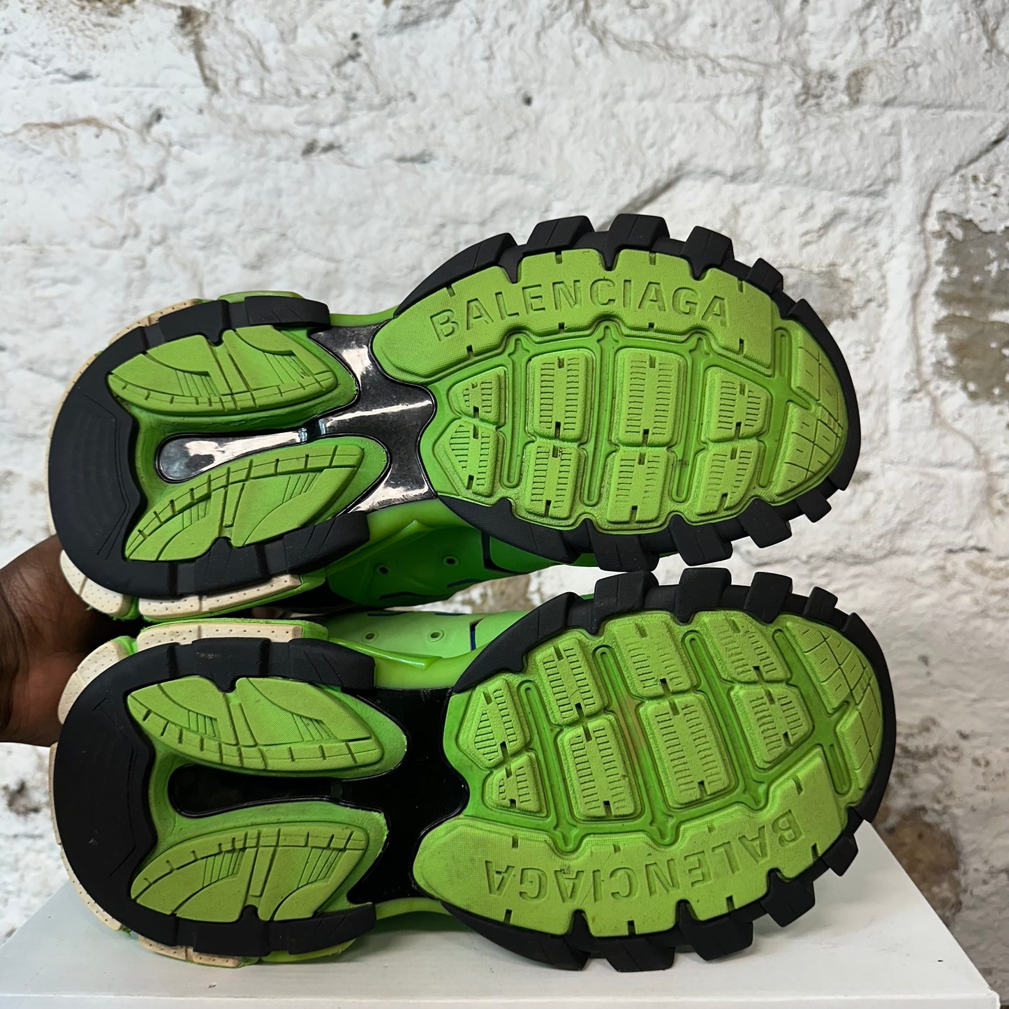 Balenciaga Track Runner Green Blue Black Sz 10 (43) No Box