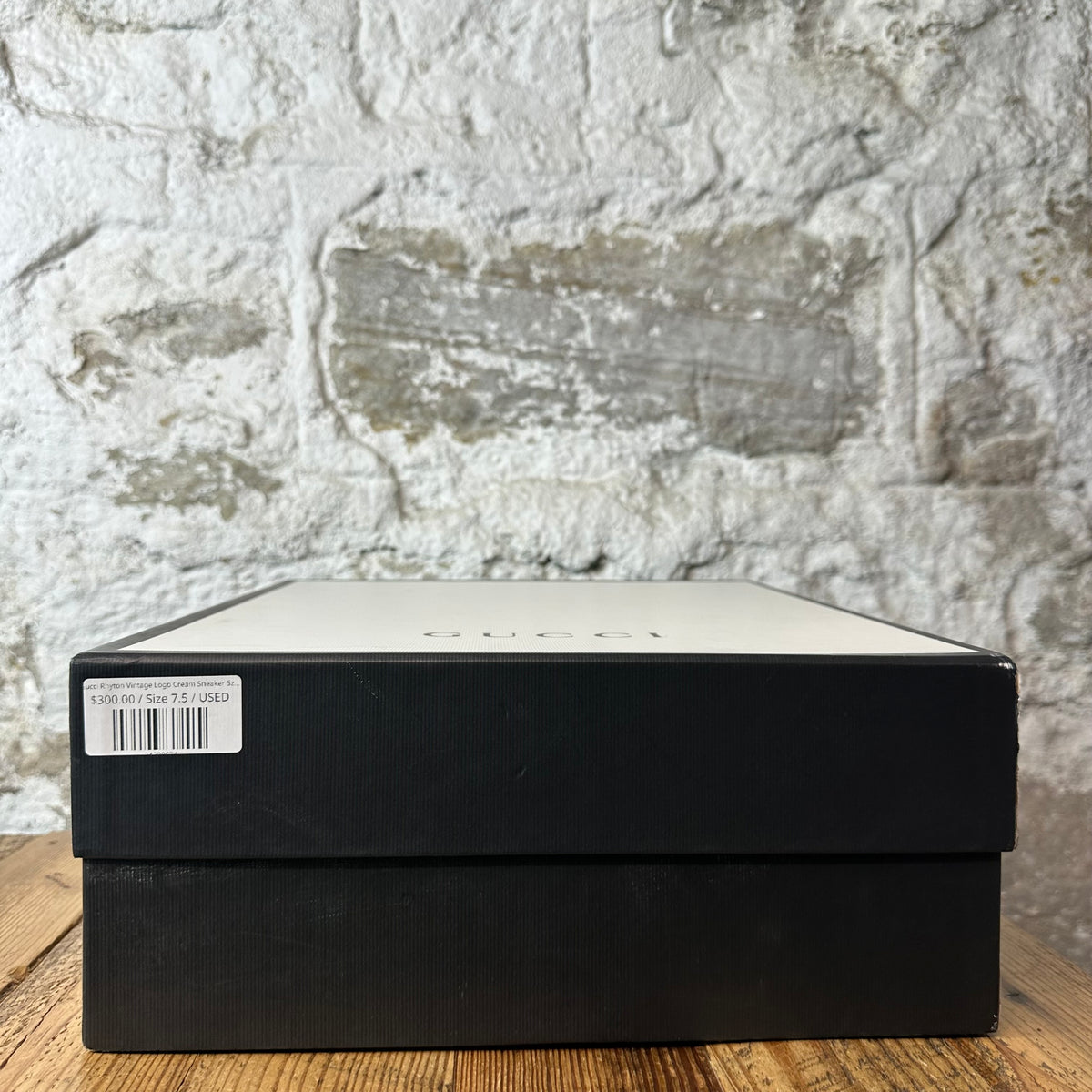 Gucci Rhyton Vintage Logo Cream Sneaker Sz 7.5