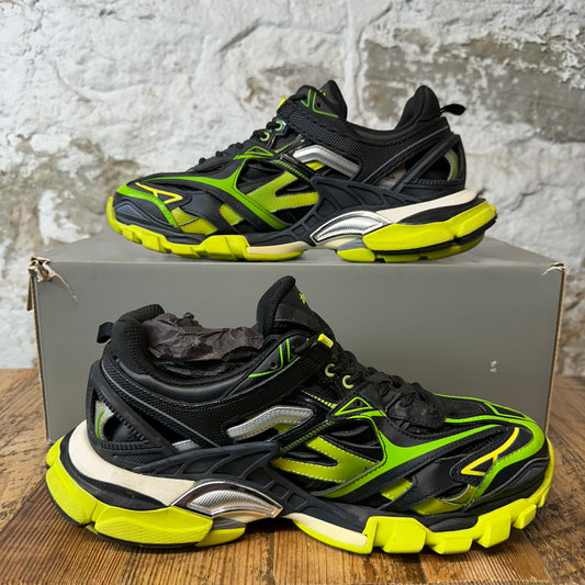 Balenciaga Track 2 Black Green Yellow Sneaker Sz 10 (43)