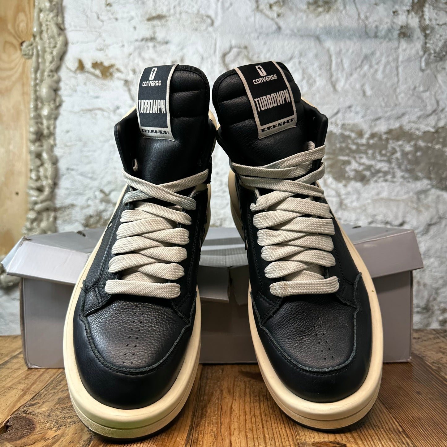 Rick Owens TurboWPN Black Natural Sneaker Sz 10