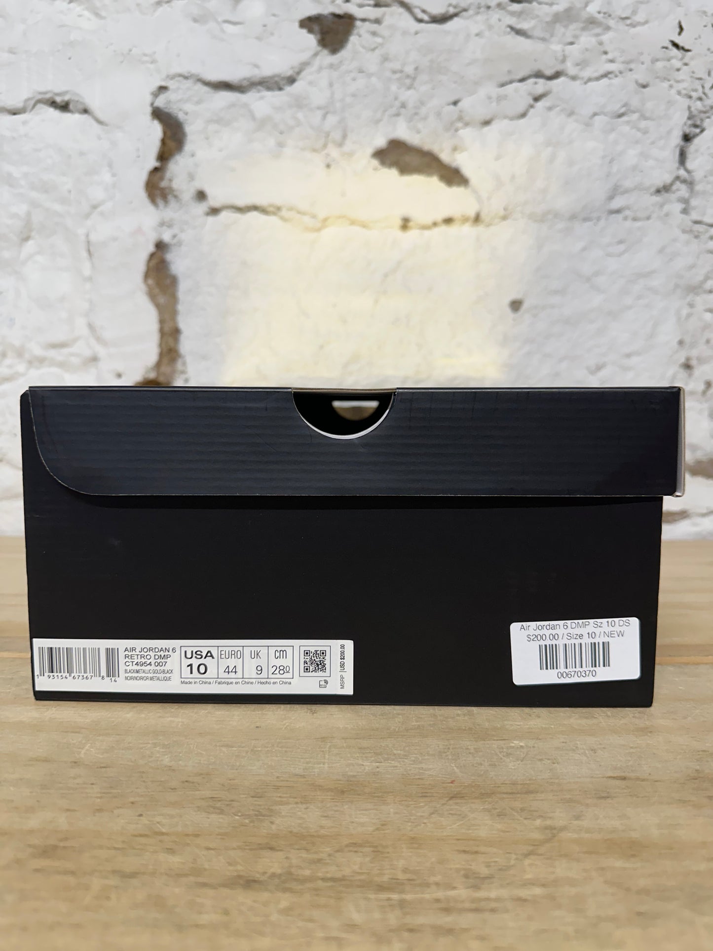 Air Jordan 6 DMP Sz 10 DS