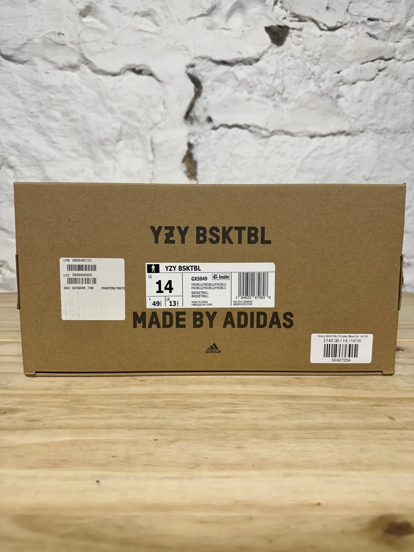 Yeezy BSKTBL Frozen Blue Sz 14 DS