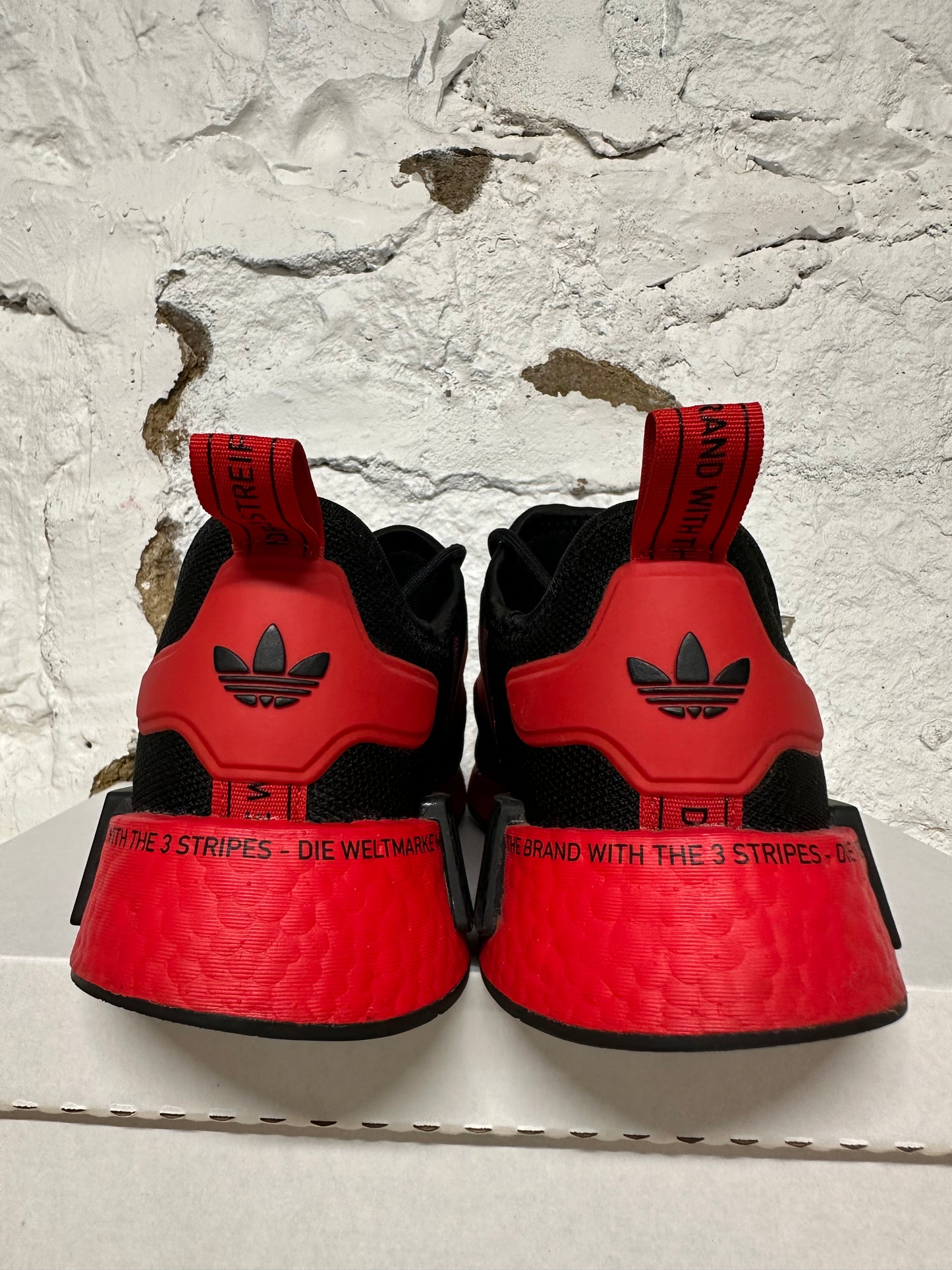 Adidas NMD Black Vivid Red Sz 8.5