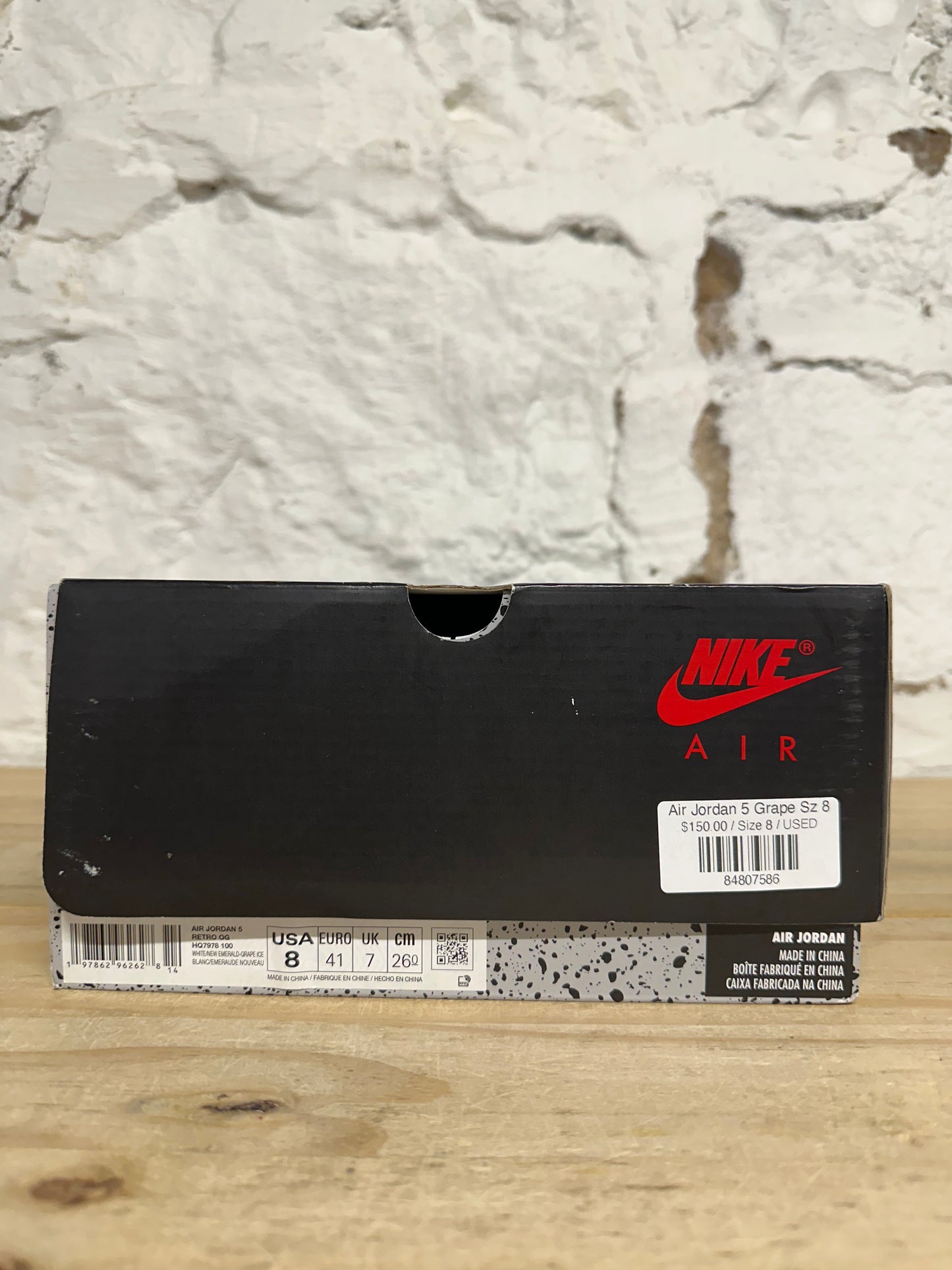 Air Jordan 5 Grape Sz 8