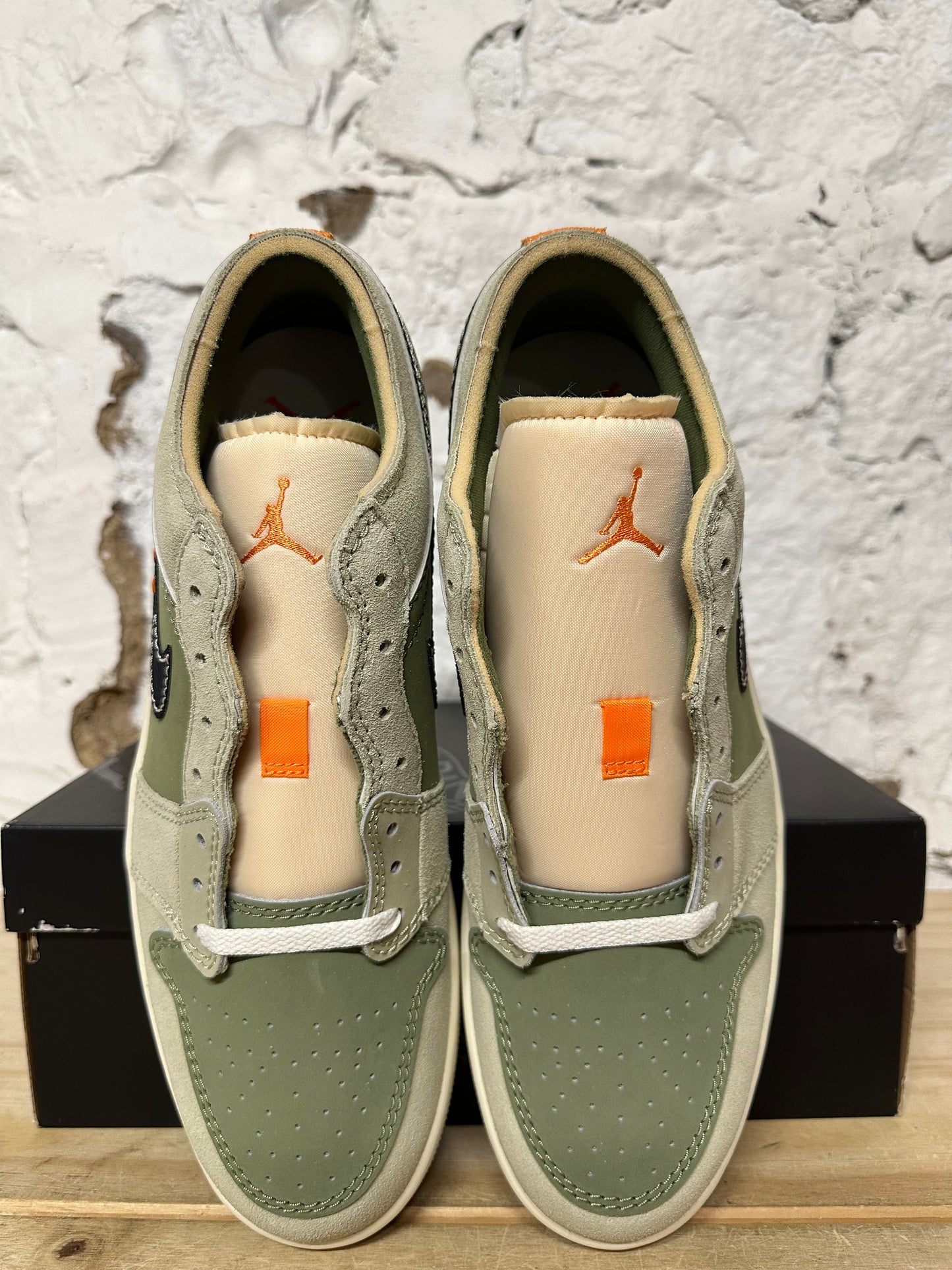 Air Jordan 1 Low Craft Light Olive Sz 14 DS