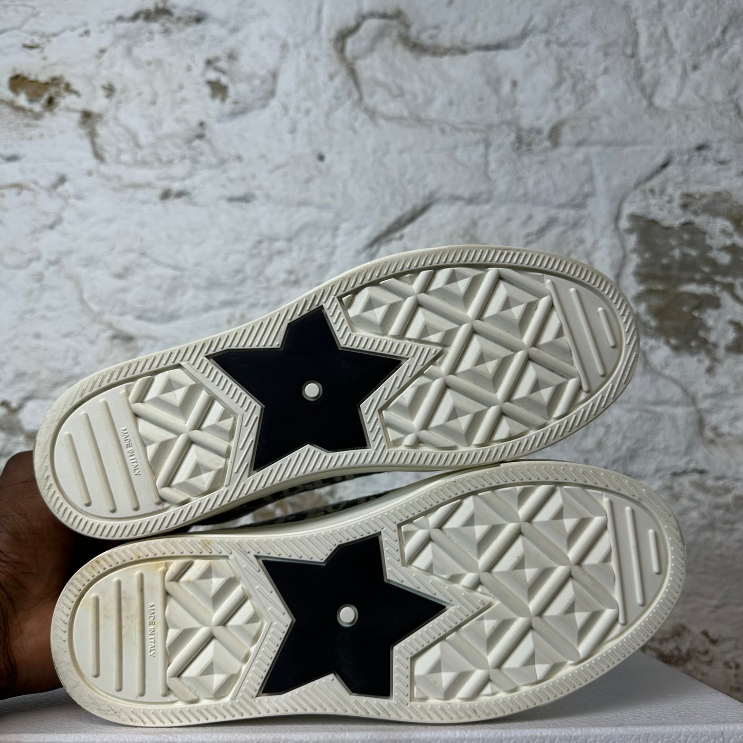 DIor Walk N Dior Chambray Monogram White Sneaker Sz 5 (37)