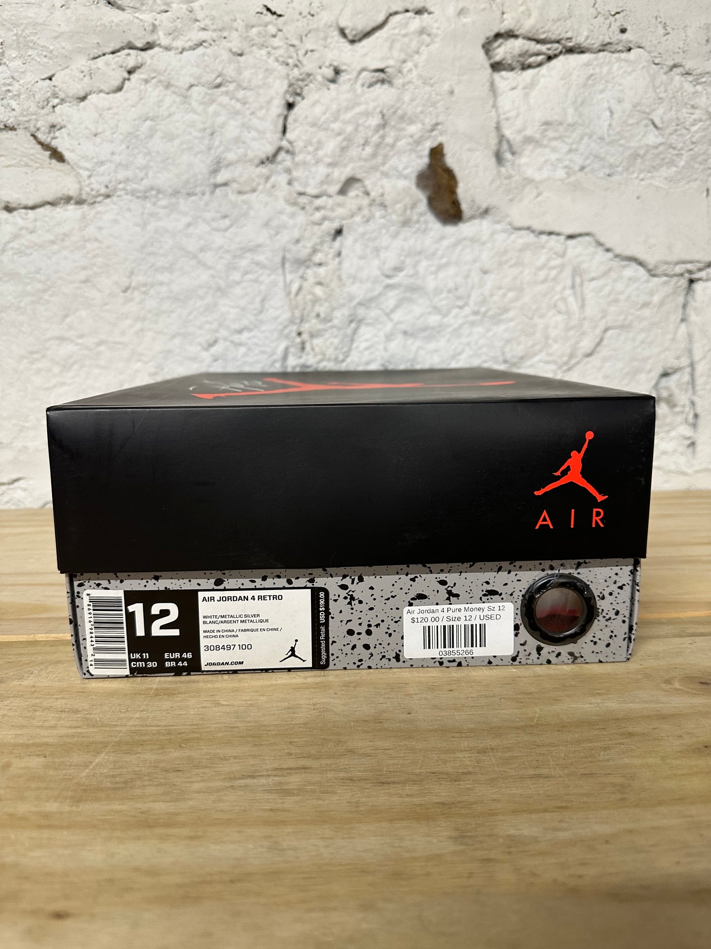 Air Jordan 4 Pure Money Sz 12