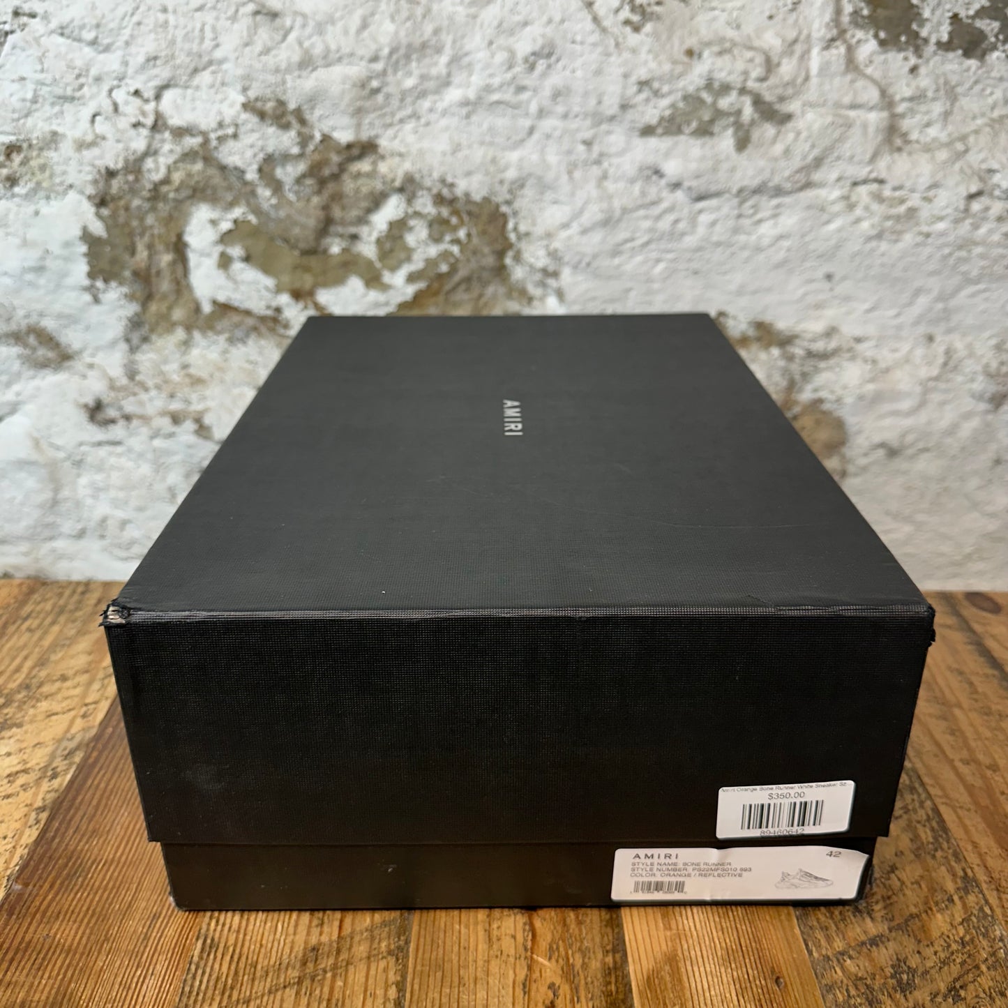 Amiri Orange Bone Runner White Sneaker Sz 9 (42)