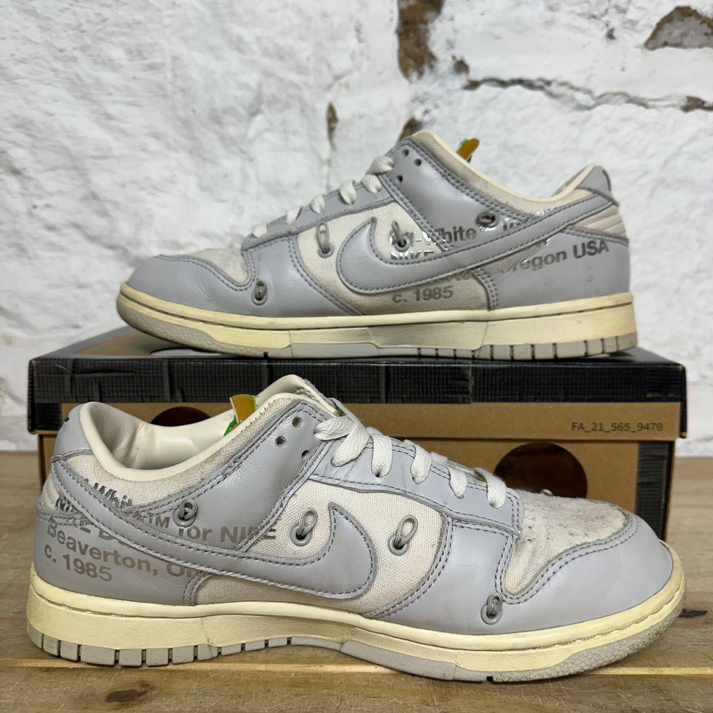 Nike Dunk Low Off-White Lot 7 Sz 8.5