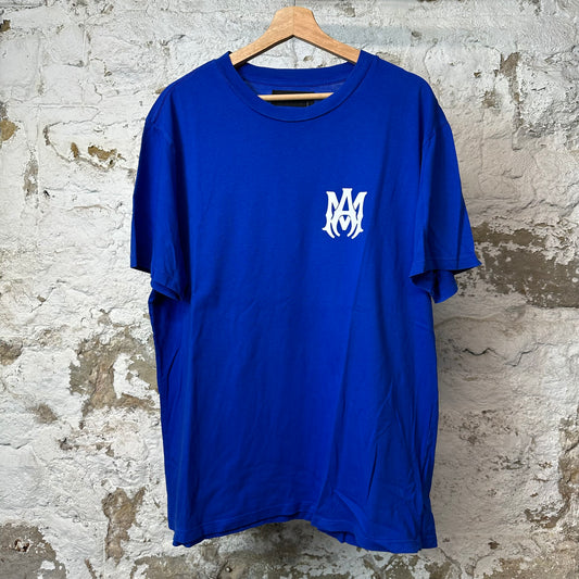 Amiri White MA T-shirt Blue Sz XL