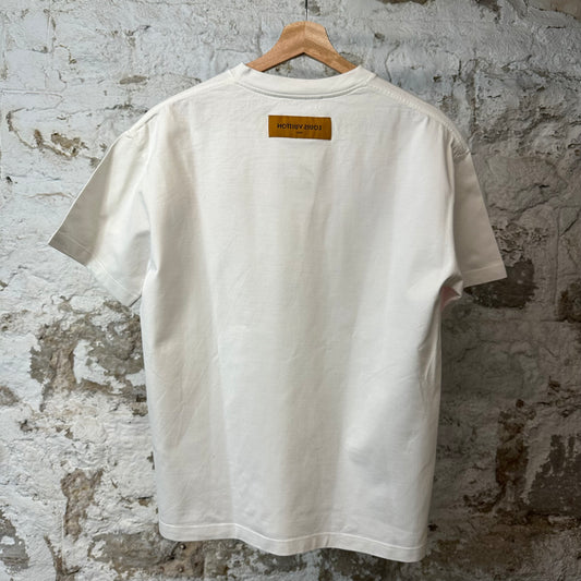 Louis Vuitton Multicolor Grafitti Logo T-shirt White Sz S